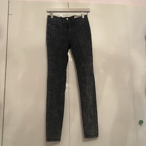 Rag & Bone Jeans Sz 27 ‘The Legging’ Rosebowl Navy Black Acid Wash Skinny Jean
